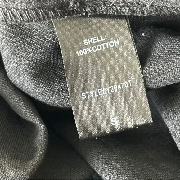 Tuckernuck Pomander Place Finley Flutter Sleeve Top Size M Short Sleeve Black - Picture 12 of 12